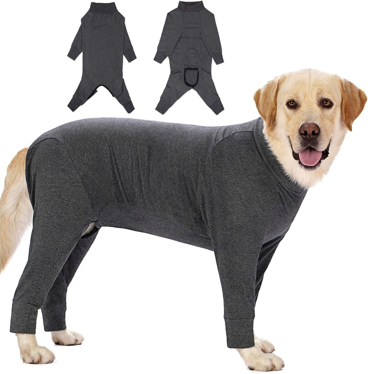 Dog Recovery Suit for Dogs After Surgery Female Male Medium Large Dog Neuter Spay Onesie for Shedding Prevent Licking Surgical Wound Dog Cone Alternative