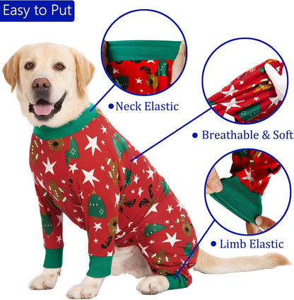 Dog Recovery Suit for Dogs After Surgery Female Male Medium Large Dog Neuter Spay Onesie for Shedding Prevent Licking Surgical Wound Dog Cone Alternative