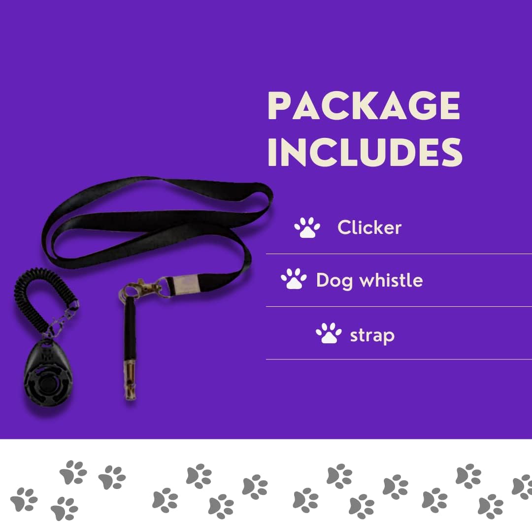 Dog Whistles, Custom Target Stick and Clicker Training Device for Dogs Pet Play Kit Agility Training Set Clicker