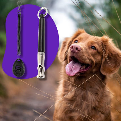 Dog Whistles, Custom Target Stick and Clicker Training Device for Dogs Pet Play Kit Agility Training Set Clicker