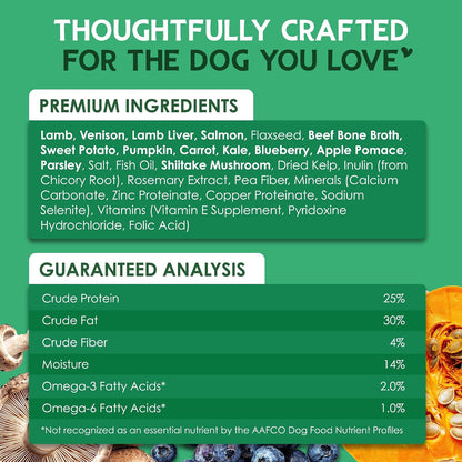 The Good List Air-Dried Dog Food, Premium Beef & Bone Broth for Dogs, Protein Rich & Grain-Free Nutrition, 1 Pound Bag