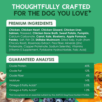 The Good List Air-Dried Dog Food, Premium Beef & Bone Broth for Dogs, Protein Rich & Grain-Free Nutrition, 1 Pound Bag