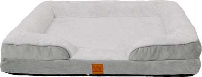 100% Orthopedic Memory Foam Large Dog Bed, Waterproof Washable L Pet Bed 36"