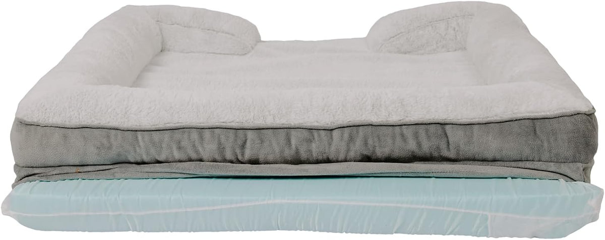 100% Orthopedic Memory Foam Large Dog Bed, Waterproof Washable L Pet Bed 36"