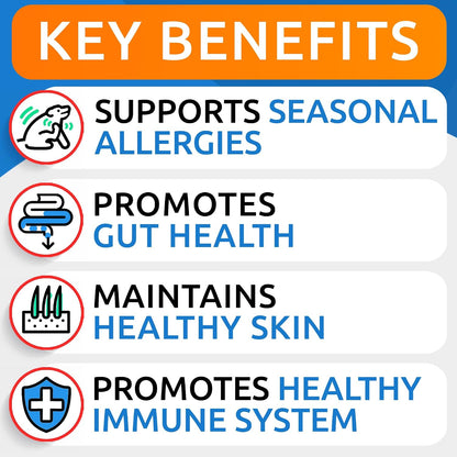 Dog Allergy Relief Chews - Skin Health & Anti-Itch Supplement with Omega-3