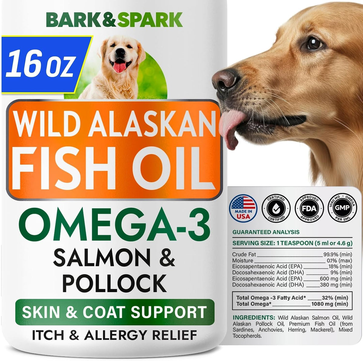 Dog Allergy Relief Chews - Skin Health & Anti-Itch Supplement with Omega-3