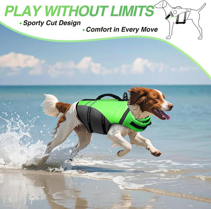 Dog Life Vest Sports Style Dog Swim Vest, S, Blue