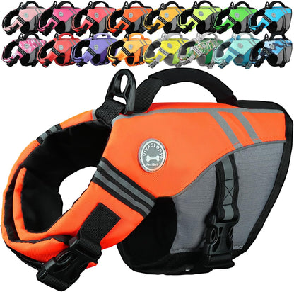 Dog Life Vest Sports Style Dog Swim Vest, S, Blue