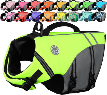 Dog Life Vest Sports Style Dog Swim Vest, S, Blue