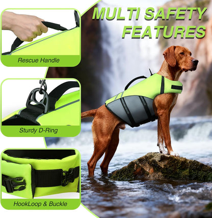 Dog Life Vest Sports Style Dog Swim Vest, S, Blue