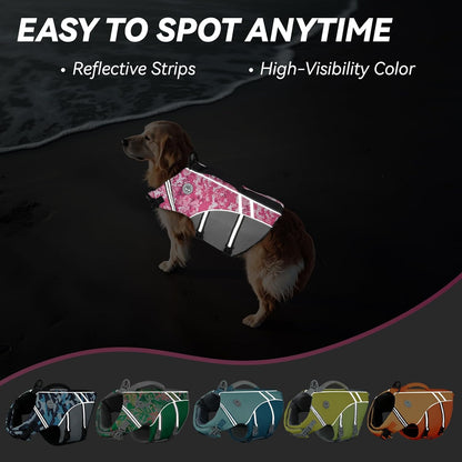 Dog Life Vest Sports Style Dog Swim Vest, S, Blue