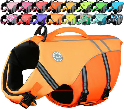 Dog Life Vest Sports Style Dog Swim Vest, S, Blue