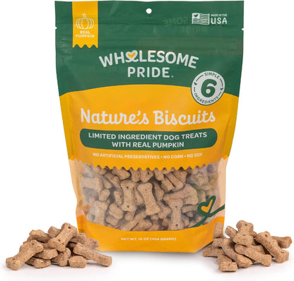 Nature's Biscuits Dog Treats, Pumpkin, 16 oz