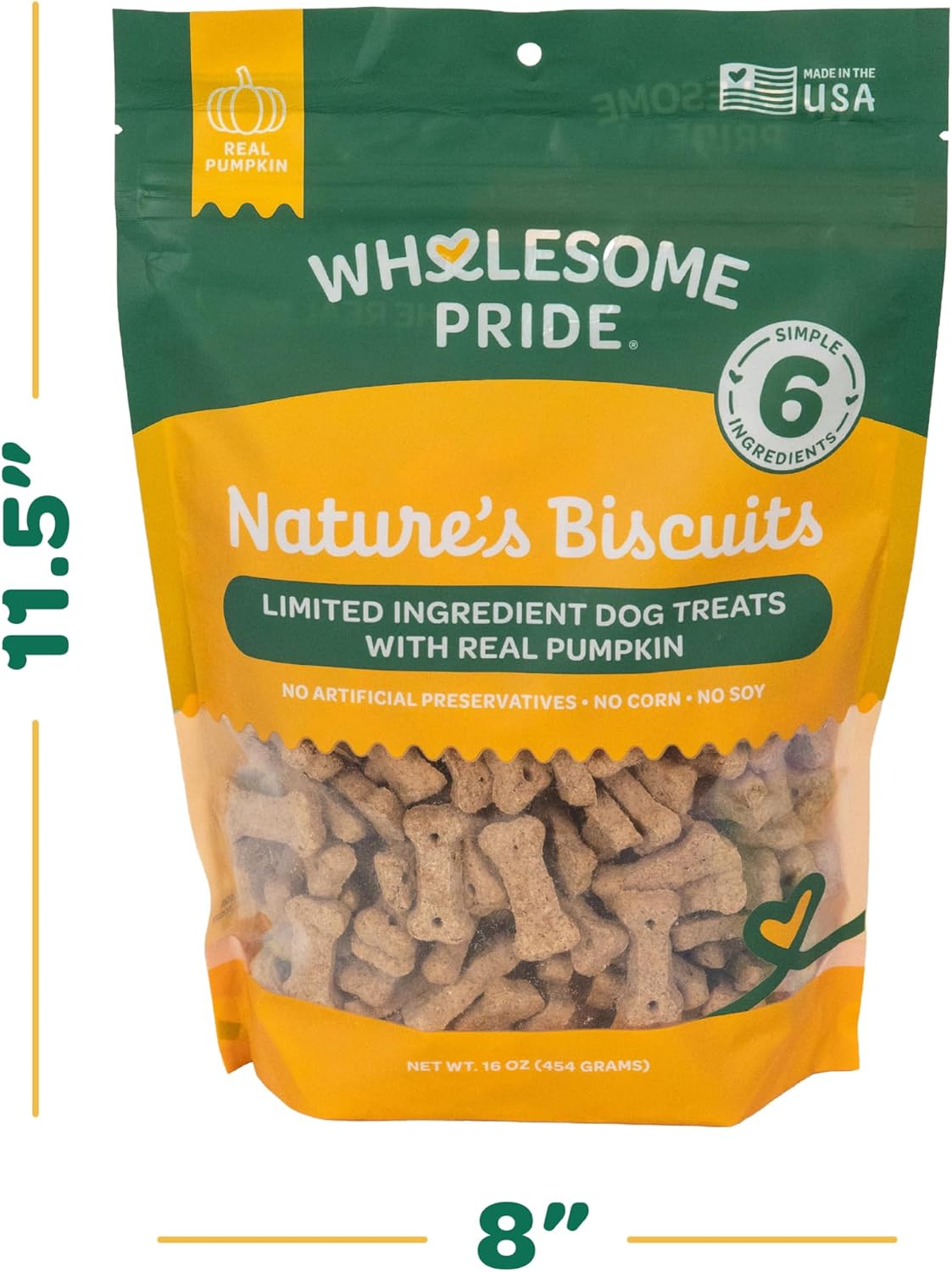 Nature's Biscuits Dog Treats, Pumpkin, 16 oz