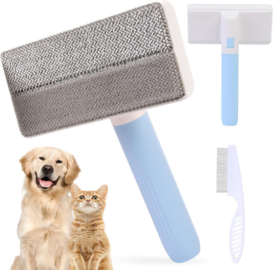 Pet Hair Remover, Pet Hair Removal Tool Reusable, Cat & Dog Hair Remover for Couch, Car, Furniture, Carpet, Detachable Blue