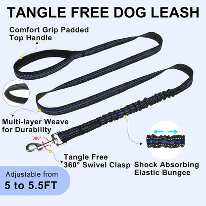 Dog Harness Medium Sized and Leash Set, No Pull Step in Pet Vest