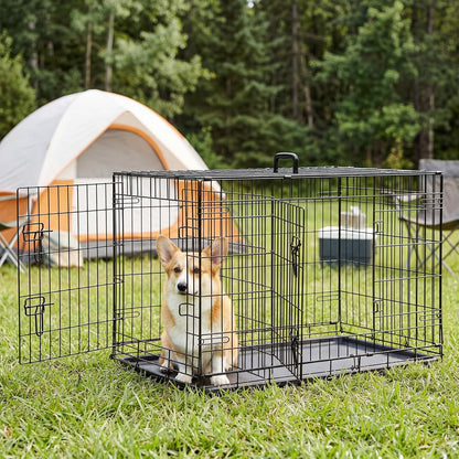 36 Inch Dog Crate, Medium Dog Cage, Foldable Puppy Pet Kennel