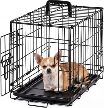 36 Inch Dog Crate, Medium Dog Cage, Foldable Puppy Pet Kennel