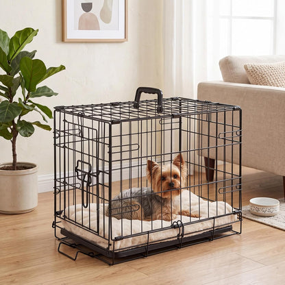 36 Inch Dog Crate, Medium Dog Cage, Foldable Puppy Pet Kennel