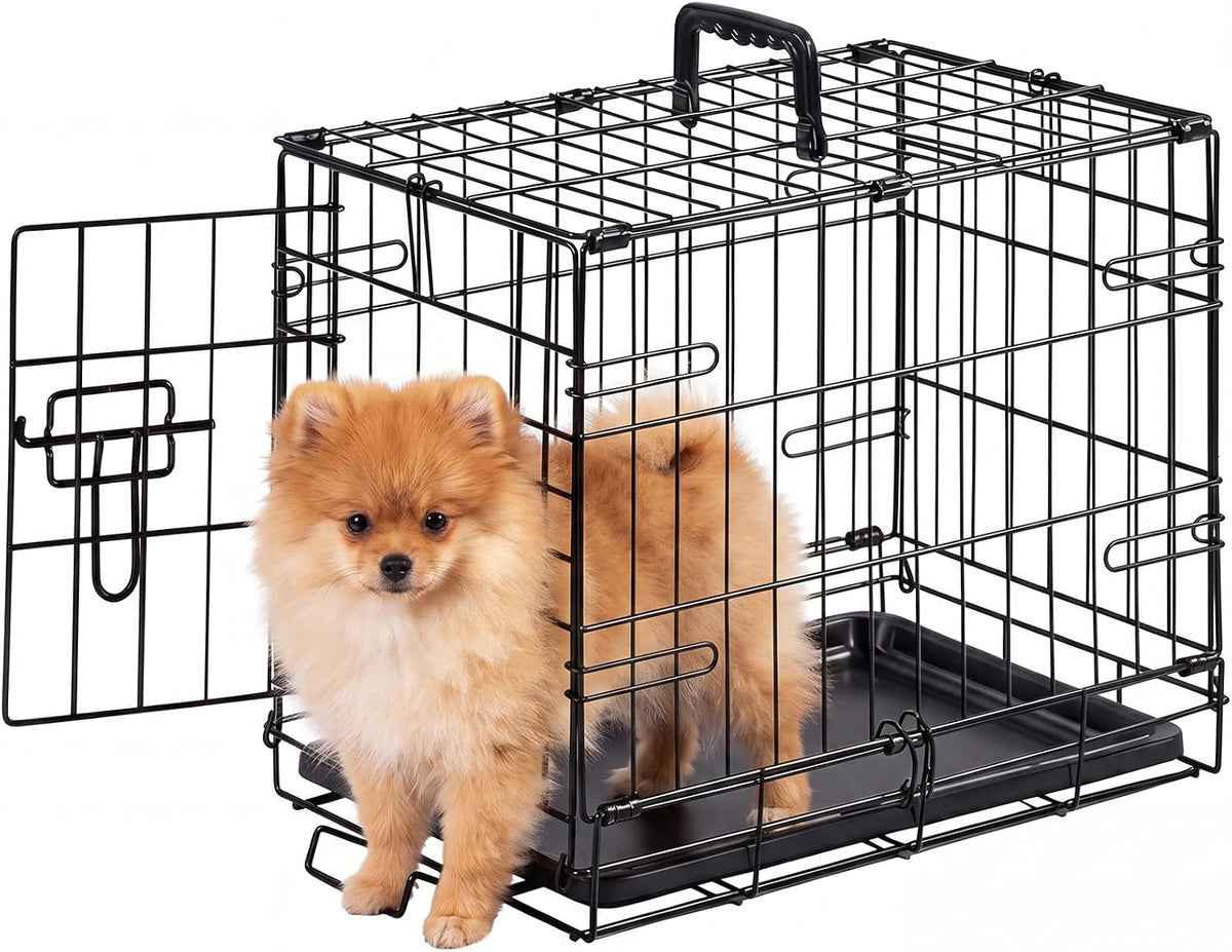 36 Inch Dog Crate, Medium Dog Cage, Foldable Puppy Pet Kennel