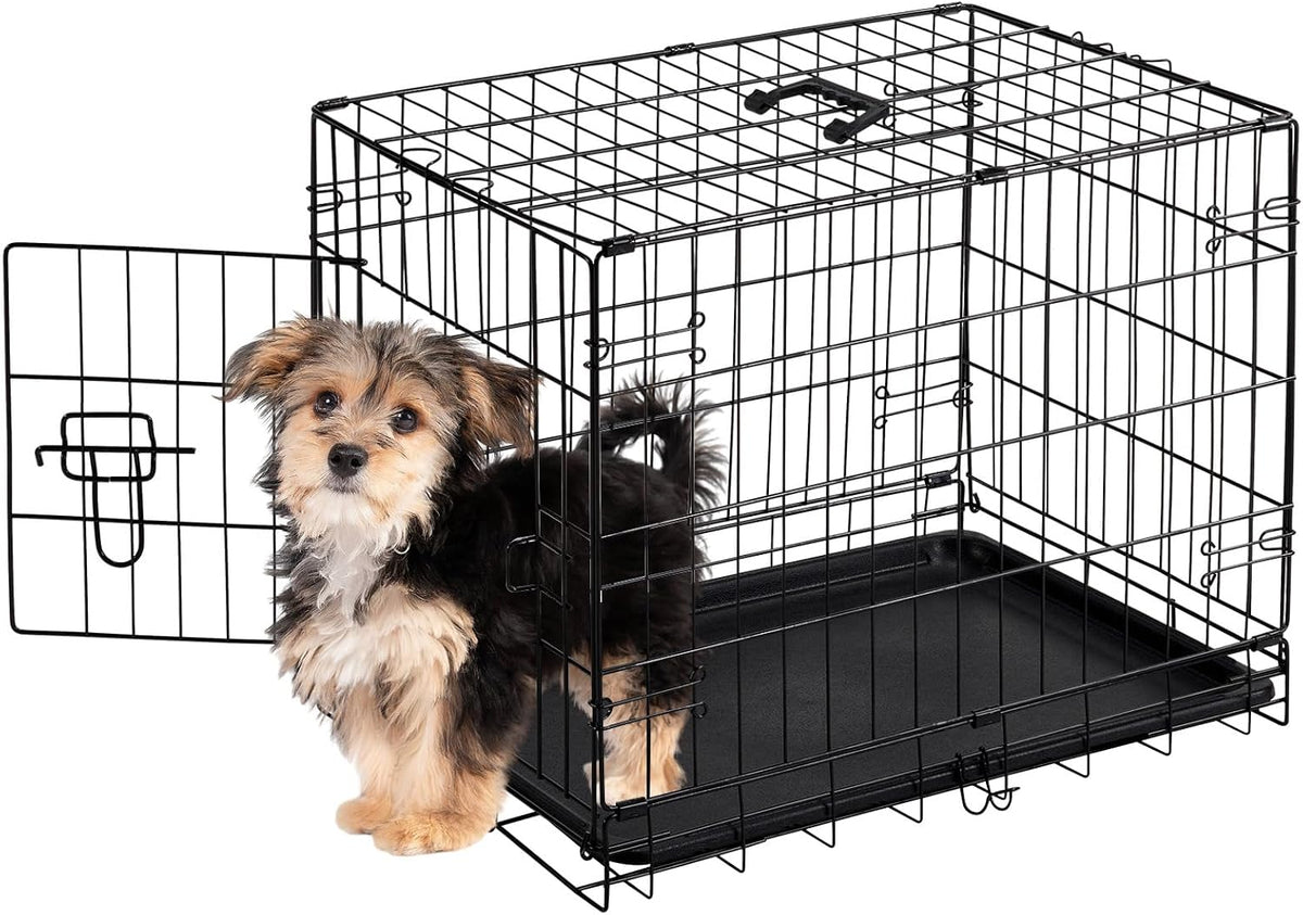 36 Inch Dog Crate, Medium Dog Cage, Foldable Puppy Pet Kennel