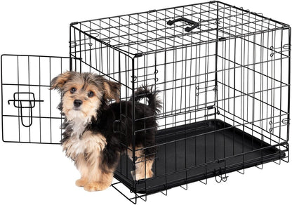 36 Inch Dog Crate, Medium Dog Cage, Foldable Puppy Pet Kennel