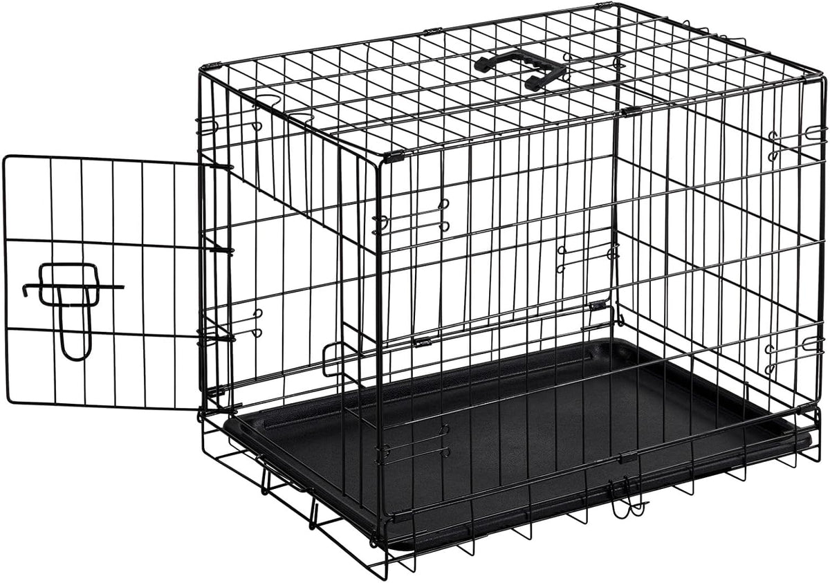 36 Inch Dog Crate, Medium Dog Cage, Foldable Puppy Pet Kennel