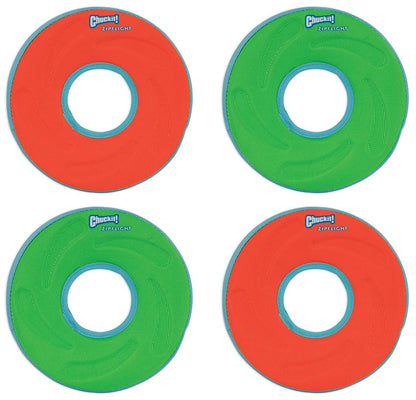 Zipflight Amphibious Flying Ring - Assorted Small – 6 in. Diameter (4 Pack)