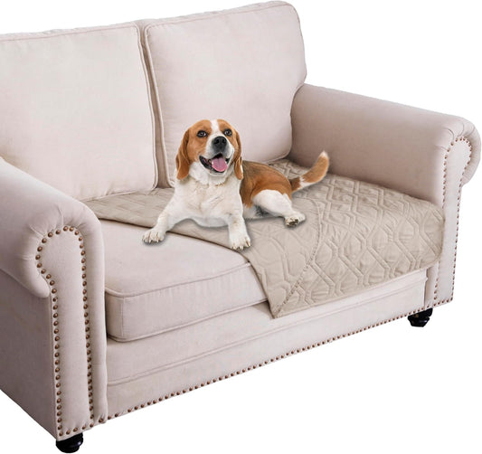 Waterproof Dog Bed Cover Pet Blanket for Furniture Bed Couch Sofa Reversible - Colors A
