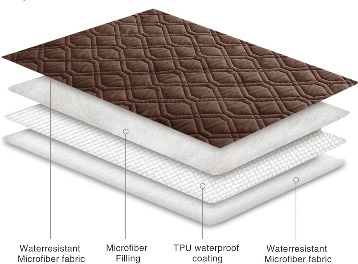 Waterproof Dog Bed Cover Pet Blanket for Furniture Bed Couch Sofa Reversible - Colors A