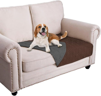 Waterproof Dog Bed Cover Pet Blanket for Furniture Bed Couch Sofa Reversible - Colors A