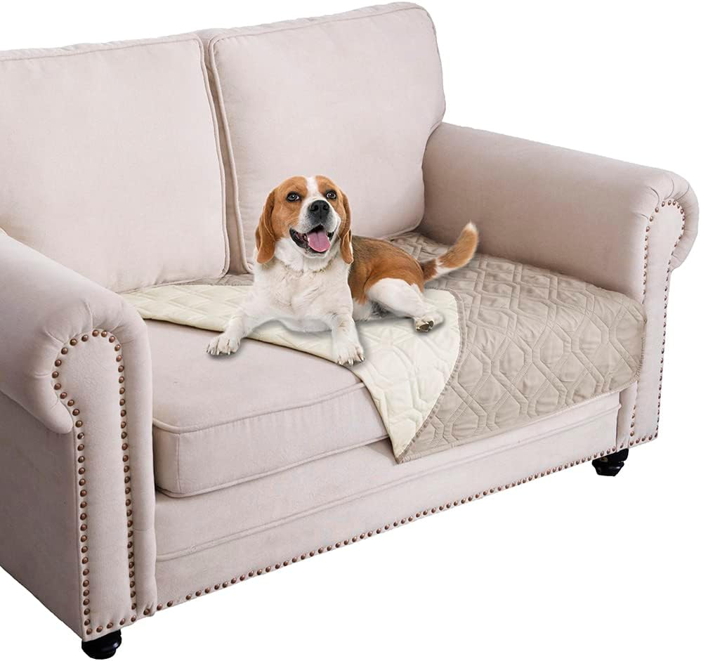 Waterproof Dog Bed Cover Pet Blanket for Furniture Bed Couch Sofa Reversible - Colors A