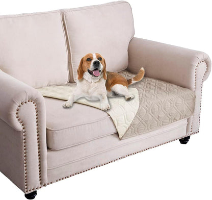Waterproof Dog Bed Cover Pet Blanket for Furniture Bed Couch Sofa Reversible - Colors A