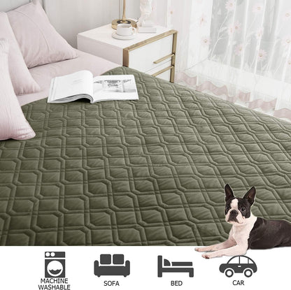 Waterproof Dog Bed Cover Pet Blanket for Furniture Bed Couch Sofa Reversible - Colors A