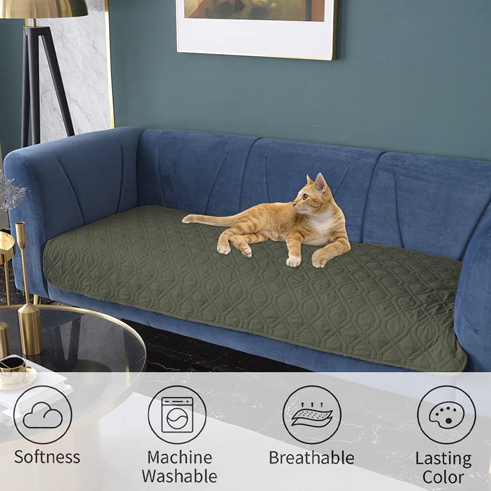 Waterproof Dog Bed Cover Pet Blanket for Furniture Bed Couch Sofa Reversible - Colors A