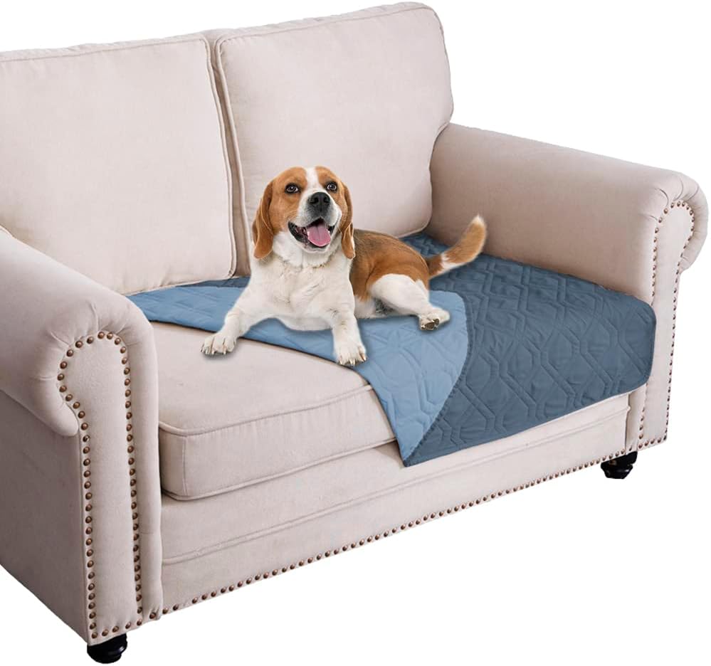 Waterproof Dog Bed Cover Pet Blanket for Furniture Bed Couch Sofa Reversible - Colors A