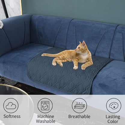 Waterproof Dog Bed Cover Pet Blanket for Furniture Bed Couch Sofa Reversible - Colors A