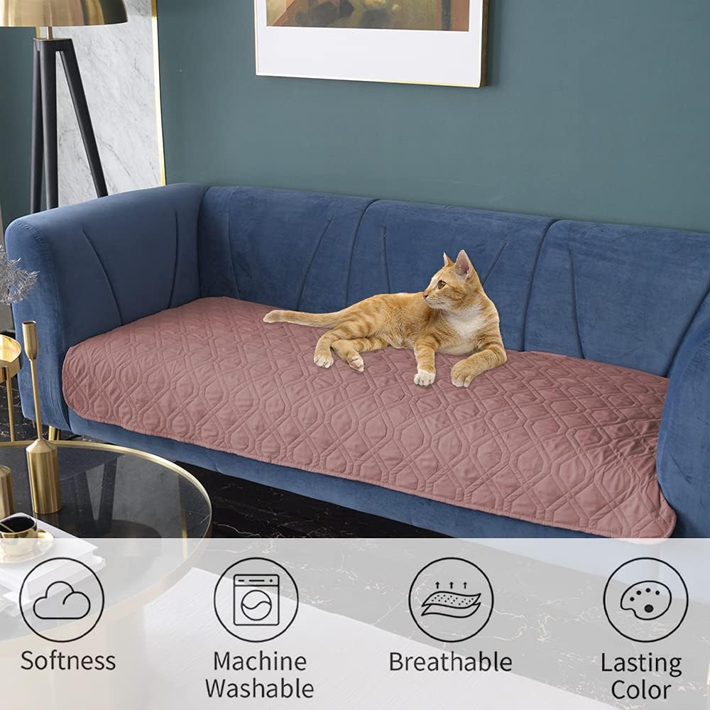 Waterproof Dog Bed Cover Pet Blanket for Furniture Bed Couch Sofa Reversible - Colors A