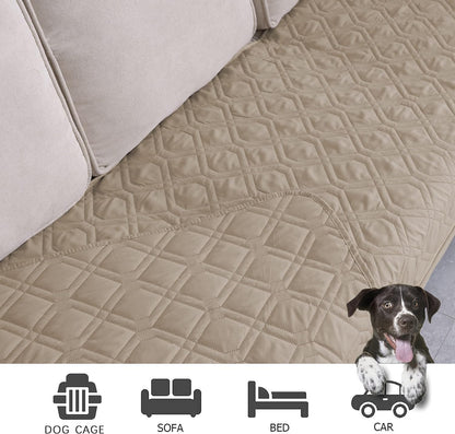 Waterproof Dog Bed Cover Pet Blanket for Furniture Bed Couch Sofa Reversible - Colors A