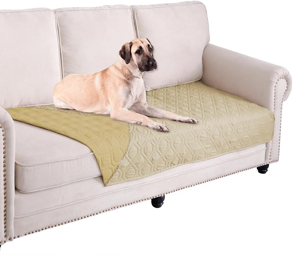 Waterproof Dog Bed Cover Pet Blanket for Furniture Bed Couch Sofa Reversible - Colors A