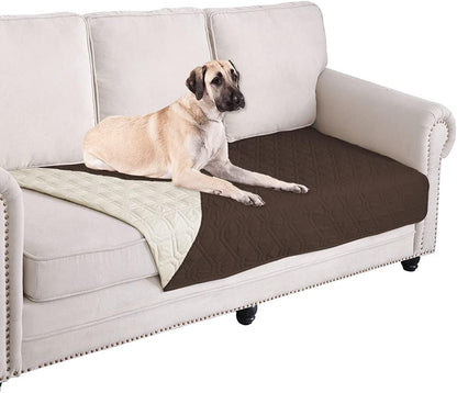 Waterproof Dog Bed Cover Pet Blanket for Furniture Bed Couch Sofa Reversible - Colors A