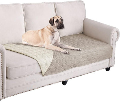 Waterproof Dog Bed Cover Pet Blanket for Furniture Bed Couch Sofa Reversible - Colors A
