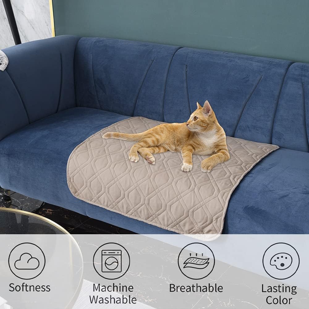 Waterproof Dog Bed Cover Pet Blanket for Furniture Bed Couch Sofa Reversible - Colors A