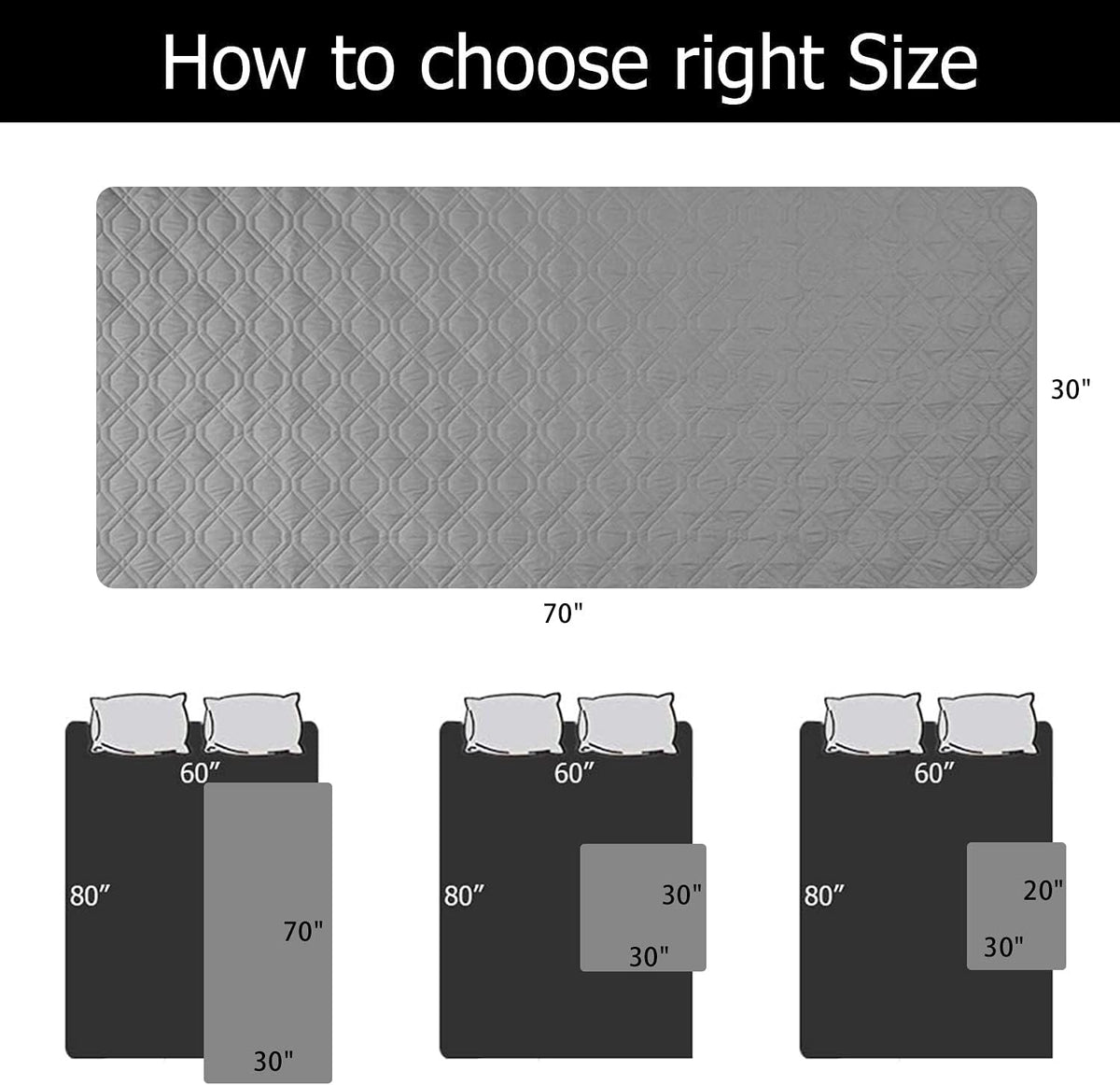 Waterproof Dog Bed Cover Pet Blanket for Furniture Bed Couch Sofa Reversible - Colors A