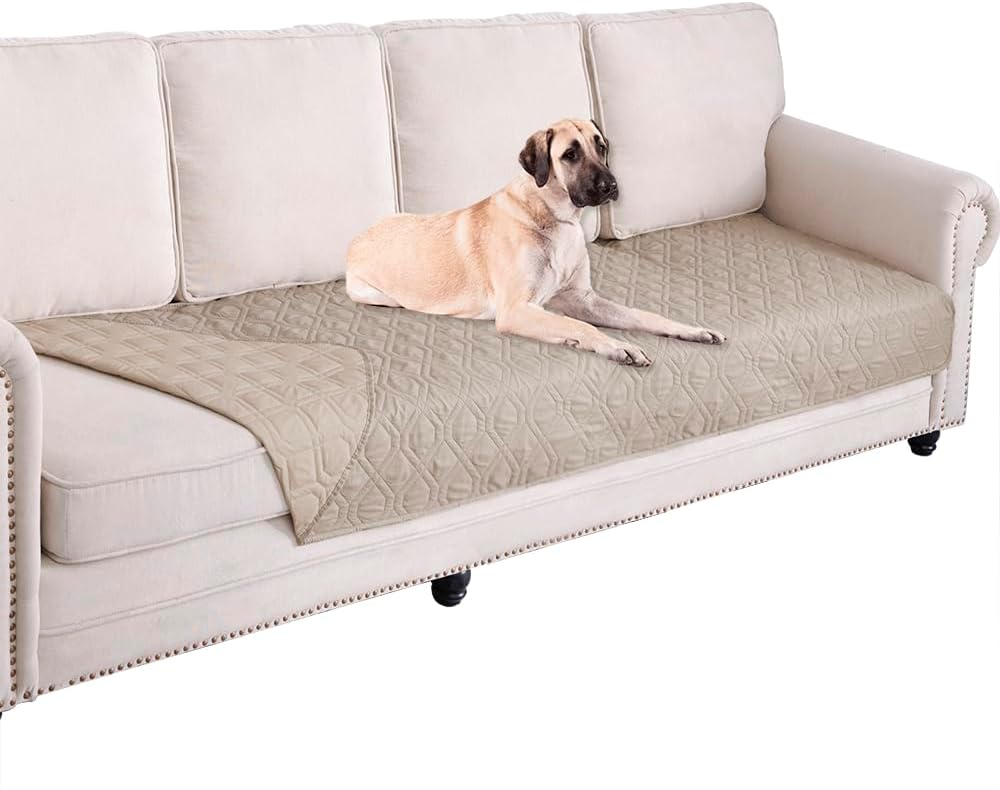 Waterproof Dog Bed Cover Pet Blanket for Furniture Bed Couch Sofa Reversible - Colors A