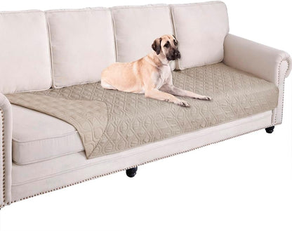 Waterproof Dog Bed Cover Pet Blanket for Furniture Bed Couch Sofa Reversible - Colors A