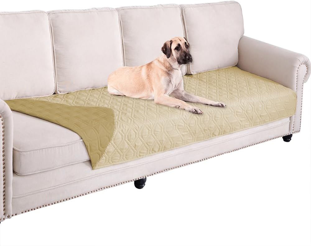 Waterproof Dog Bed Cover Pet Blanket for Furniture Bed Couch Sofa Reversible - Colors A