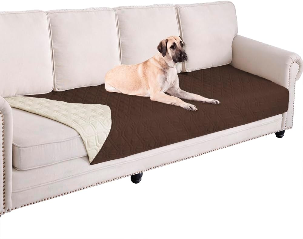 Waterproof Dog Bed Cover Pet Blanket for Furniture Bed Couch Sofa Reversible - Colors A