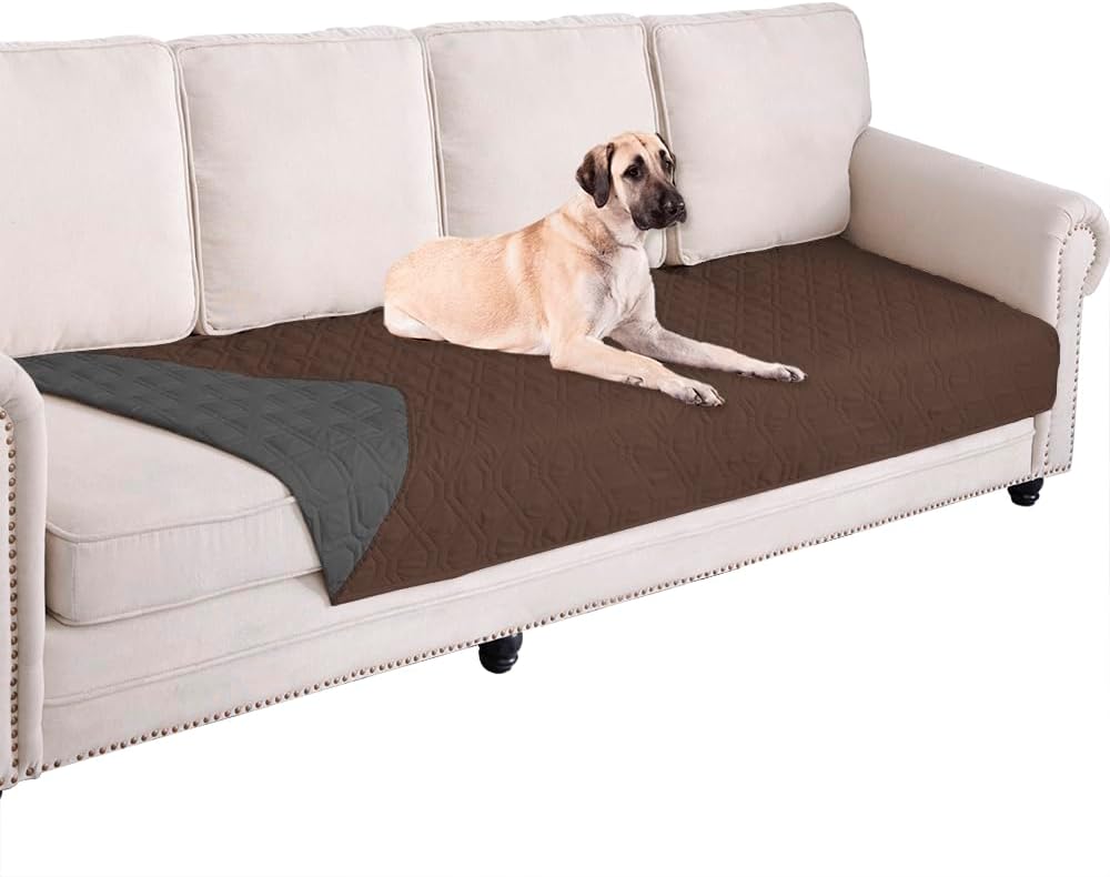 Waterproof Dog Bed Cover Pet Blanket for Furniture Bed Couch Sofa Reversible - Colors A