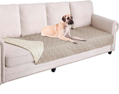 Waterproof Dog Bed Cover Pet Blanket for Furniture Bed Couch Sofa Reversible - Colors A